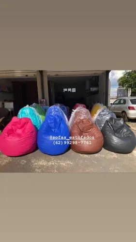 puff pêra grande cheio! varias cores a pronta entrega.