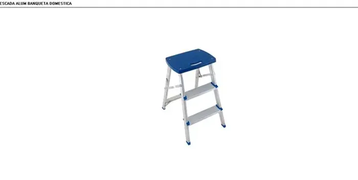 Escadas doméstica em alumínio de 3 a 7 degraus MOR