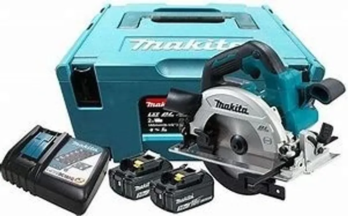 Serra Circular Makita 6.1/2pol C/2bat 18v 3ah+ Carreg+maleta