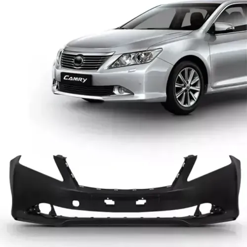 Parachoque Toyota Camry 2012 à 2014 - Furo Farol Auxilair / Relevo Placa - Preto - FPI