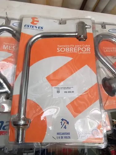 Torneira sobrepor cuba lavatorio esteves