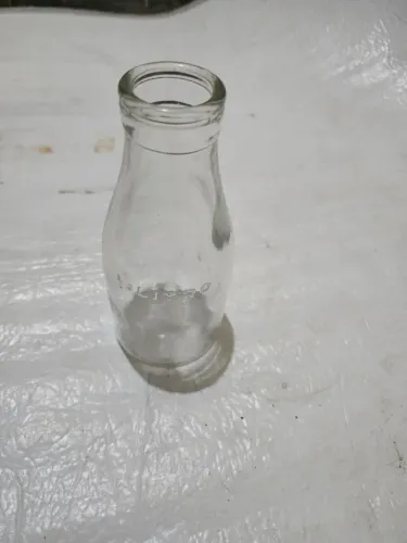 Antiguidade garrafa de leite antiga 1/2 litro