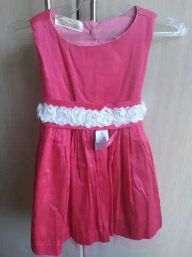 Vestido Infantil Rosa. De 12 a 24meses