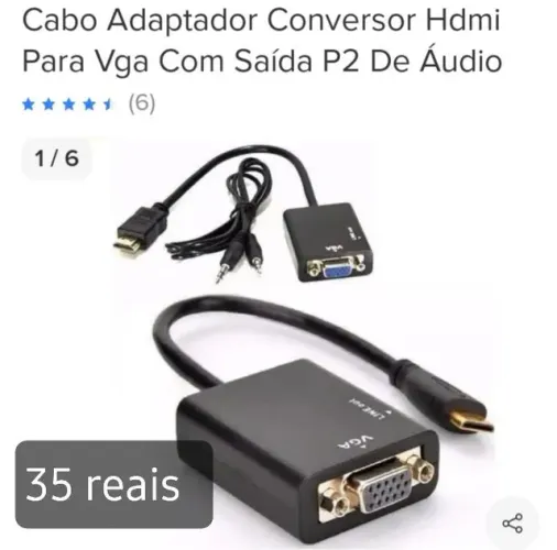 Cabo adaptador conversor