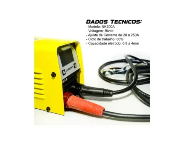 Maquina De Solda Inversora Bivolt 200AMP