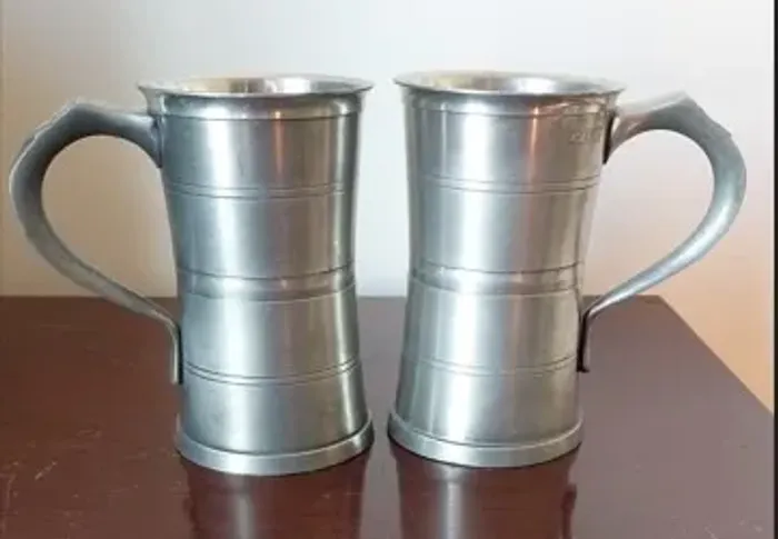 Jogo de Caneca de Estanho para Ceveja 