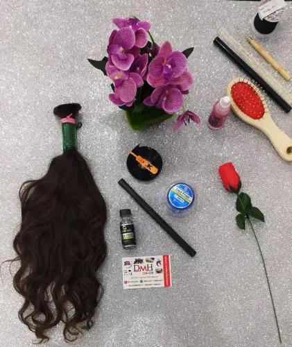 Cabelo Humano 45cm 82g 7,00 Castanho Claro Ondulado, Regional