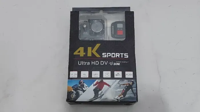 Camera de ação 4k com acessórios