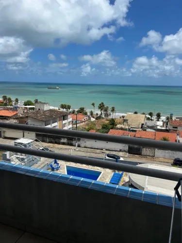 Flat em Ponta negra com vista para o mar