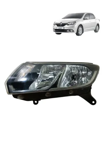 Farol lado Esquerdo Renault Logan 2014 a 2016 Original 