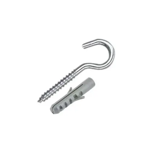 Parafusos Gancho Zincado 5,5x70mm Com Bucha 8mm