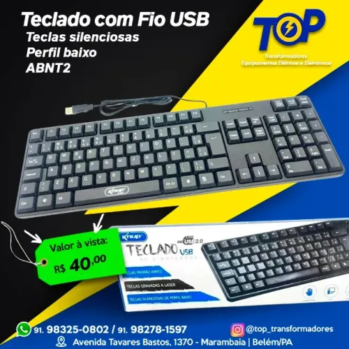 Teclado Usb com fio