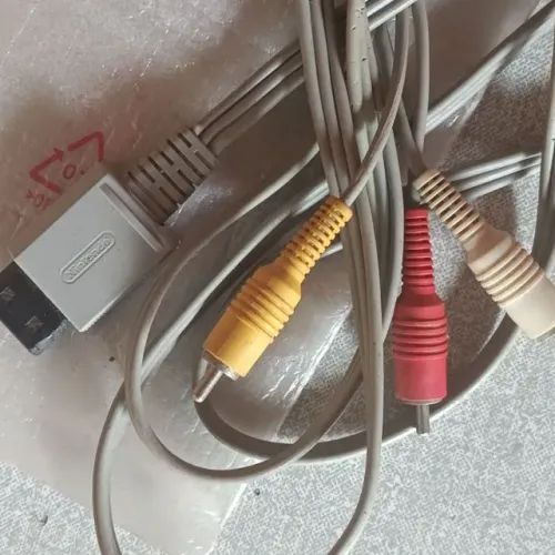 cabo original av rca 3 pinos para nintendo wii rvl-009