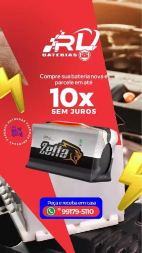 Bateria Zetta - Parcelamento em até 10x sem juros!