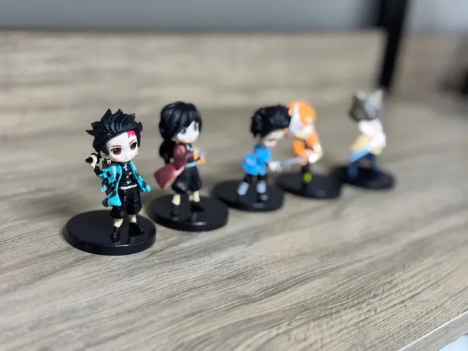 Bonecos Demon Slayer - 5 peças