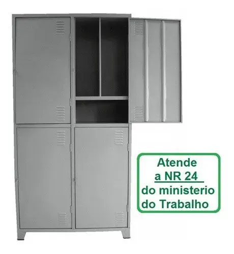 Armário de aço 4 portas insalubre, direto da fábrica,entrega grátis para ribeirão preto sp