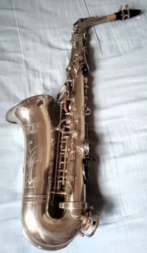 Saxofone alto Scavoni troco com baixo viola epiphone