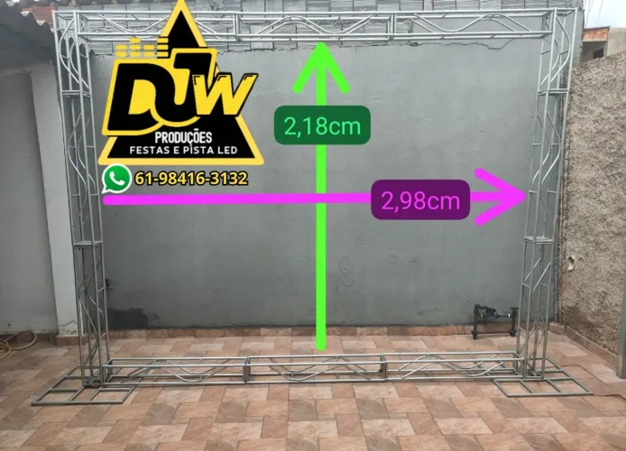 Boxtruss backdrop alugo