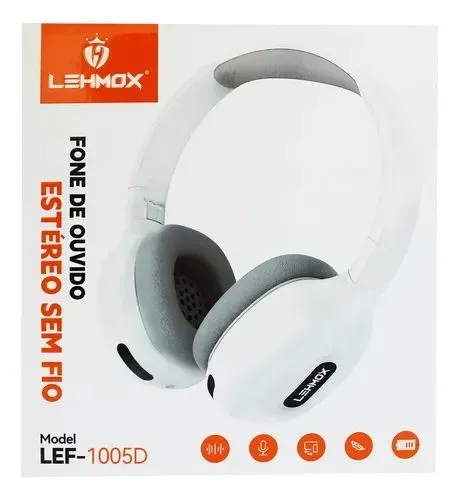 Fone de Ouvido Bluetooth LEHMOX LEF-1005D - Sem Fio
