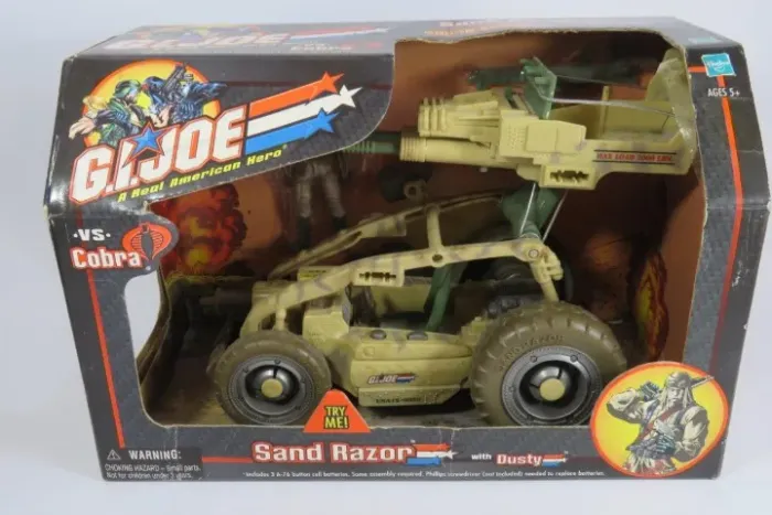 GI JOE SAND RAZOR (BONECO + VEÍCULO - GI Joe Sand Razor w/ Dusty ARAH A Real American Hero