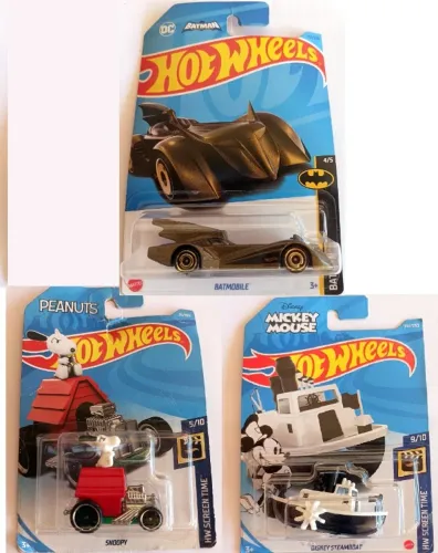 Hot Wheels pack desenhos animados