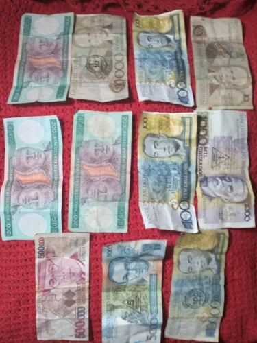Cédulas  dinheiro antigo para  colecionadores 