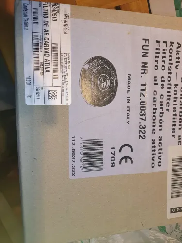 Filtro de Carvão Ativado Whirlpool 000340510