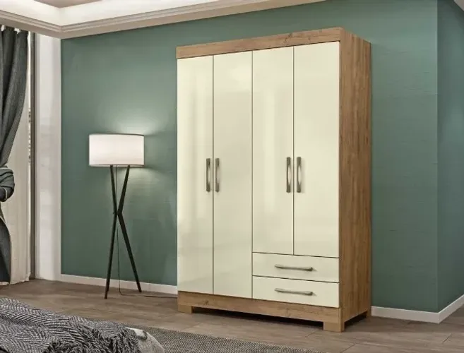 Guarda Roupa 4 Portas 2 Gavetas Direto da fabrica