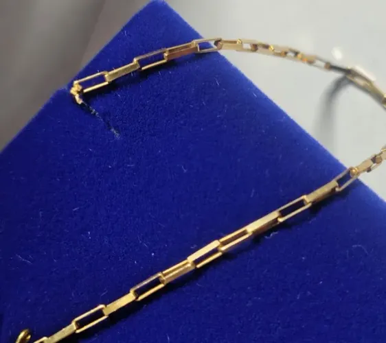 Pulseira Cartier Tubinho Ouro 18 Kilates Peso 1.40 Gramas 18 Cm 1 mm Maciço