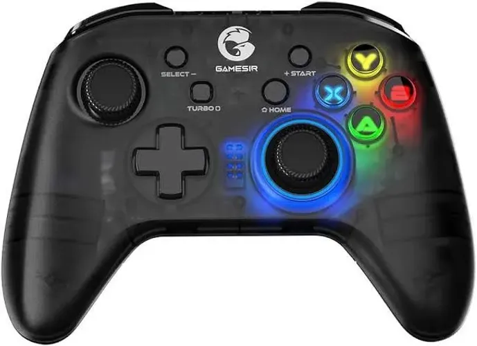 Controle gamesir t4 pro na caixa com acessorios