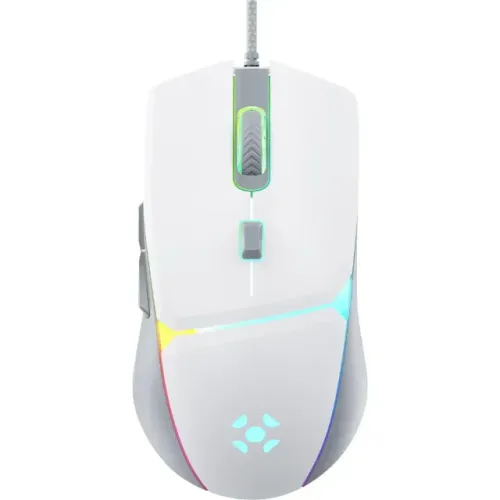 Mouse Gamer Fortrek Crusader White Edition 12800DPI Switch By Huano - WZetta