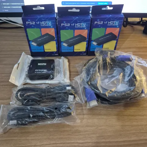 Adaptador Ps2 para HDMI + Cabo HDMI incluso