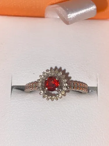 Anel Vivara Life Special prata 925, granada e topázios