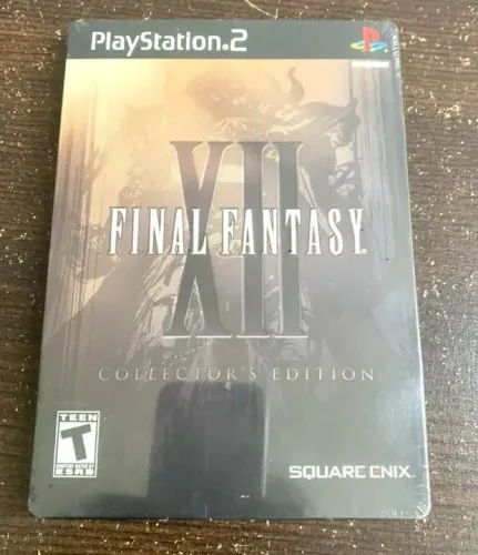 FINAL FANTASY XII 12 COLLECTOR´S EDITION ORIGINAL NOVO LACRADO PS2 ESTOJO DE METAL