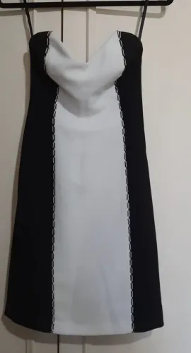 Vestido Mary Zaide preto e branco