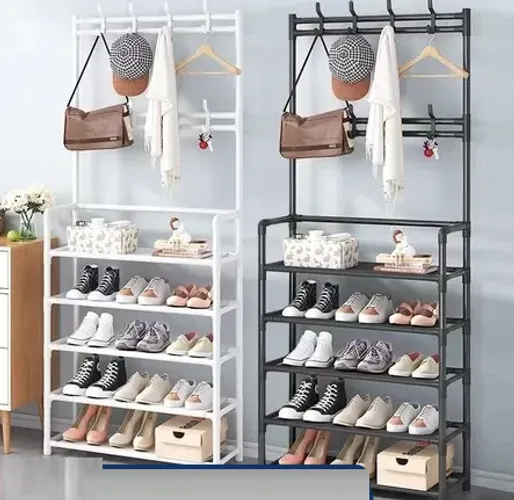 Sapateira Organizadora Cabideiro c/ 5 Andares Suporte Multiuso Sapato Tenis Roupa z922