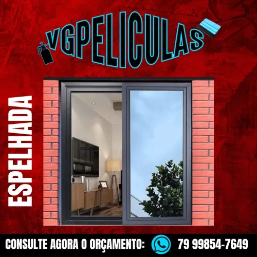 Película espelhada para janelas