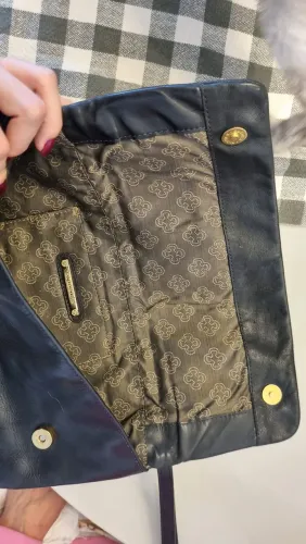 Bolsa de mao Preta em Couro marcaCapordate 