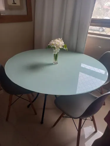 Tampo de mesa de vidro 1,20 cm