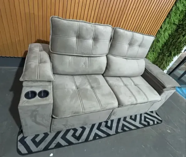 Sofá Retrátil e Reclinável 2,00m com Porta Copos Novo Varios modelos