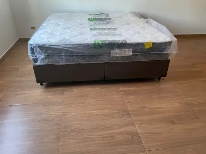 Cama Box Queen com Colchão Anjos 24cm Molas Ensacadas NOVO PRONTA ENTREGA