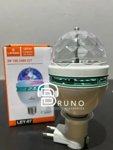 Lâmpada de Festa Colorida Rotativa 