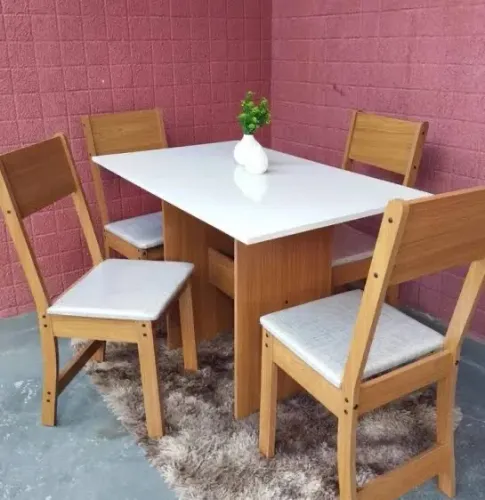 Mesa de Jantar 4 Cadeiras karla 108x68 - ENTREGA HOJE !!! 