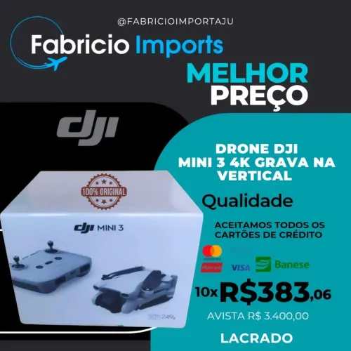Drone Dji Mini 3 Lacrado Novo
