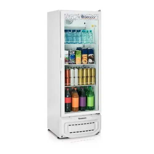 REFRIGERADOR VERTICAL PORTA DE VIDRO GPTU-40 BRANCO