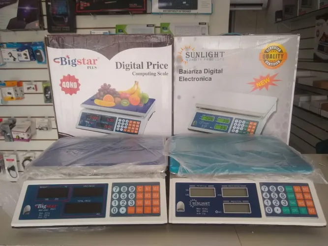 Balanças Digitais Comerciais Bigstar e Sunlight pesa ate 40kg novas 