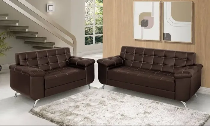 Conjunto Sofá (2/3) Lugares DIVIDIMOS EM ATÉ 10X SEM JUROS