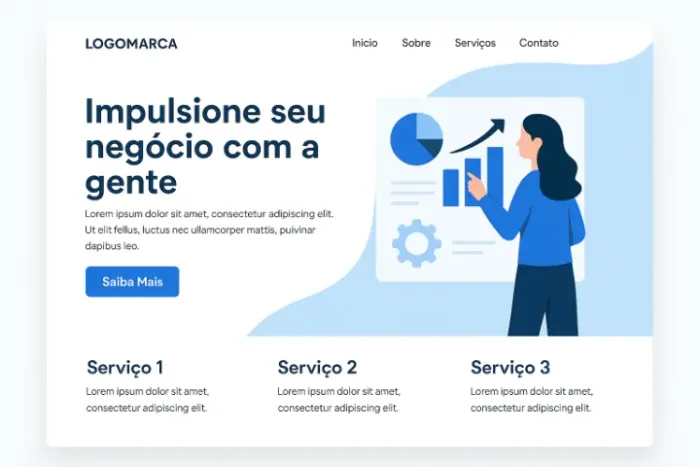 Landing Pages Profissionais - Aumente suas vendas com um site moderno e rápido!