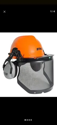 Capacete florestal com protetor facial e abafador stihl