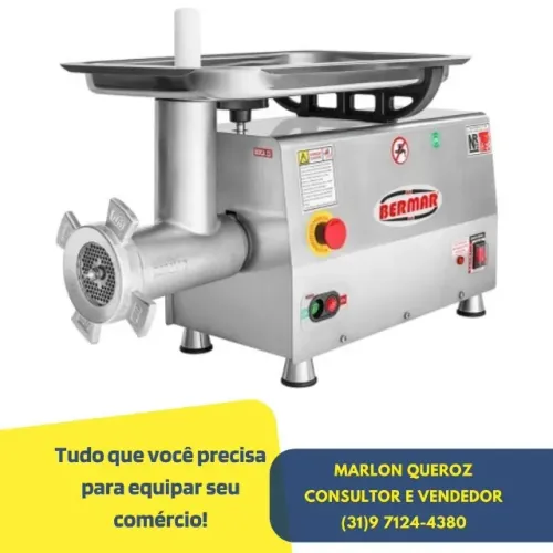 Moedor de Carne Bermar Boca 22 Inox